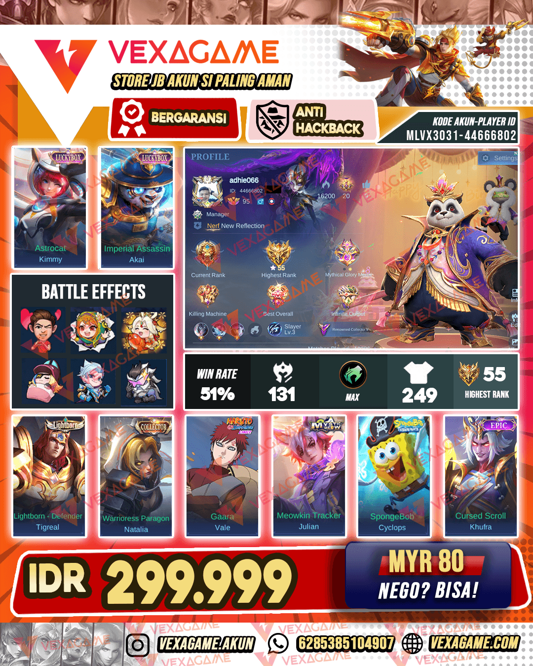 Akai  Luckybox X Kimmy Luckybox | Emblem MAX & Hero MAX