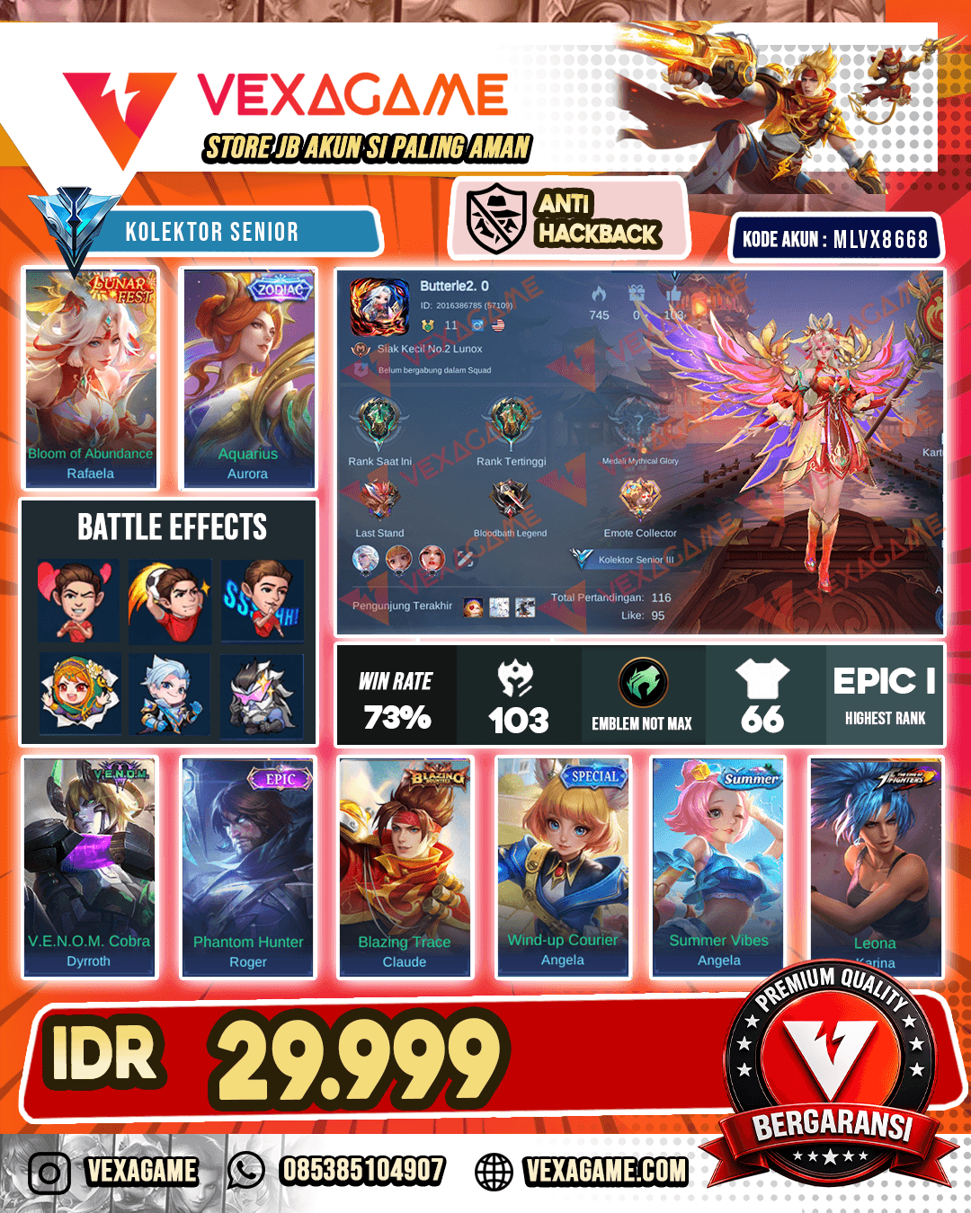 Akun ADVAND SERVER Murah