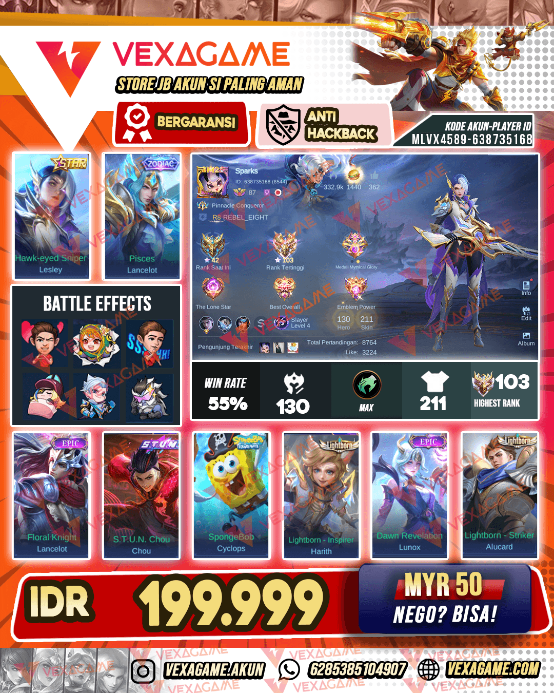 Lesley Star Kuning | Lancelot Zodiac