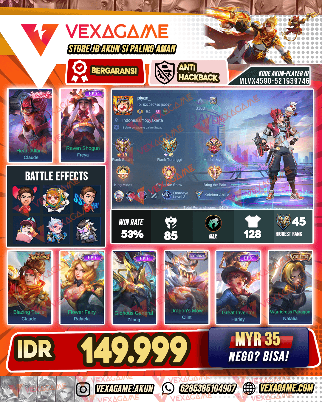 Claude Valentine | Freya Epic