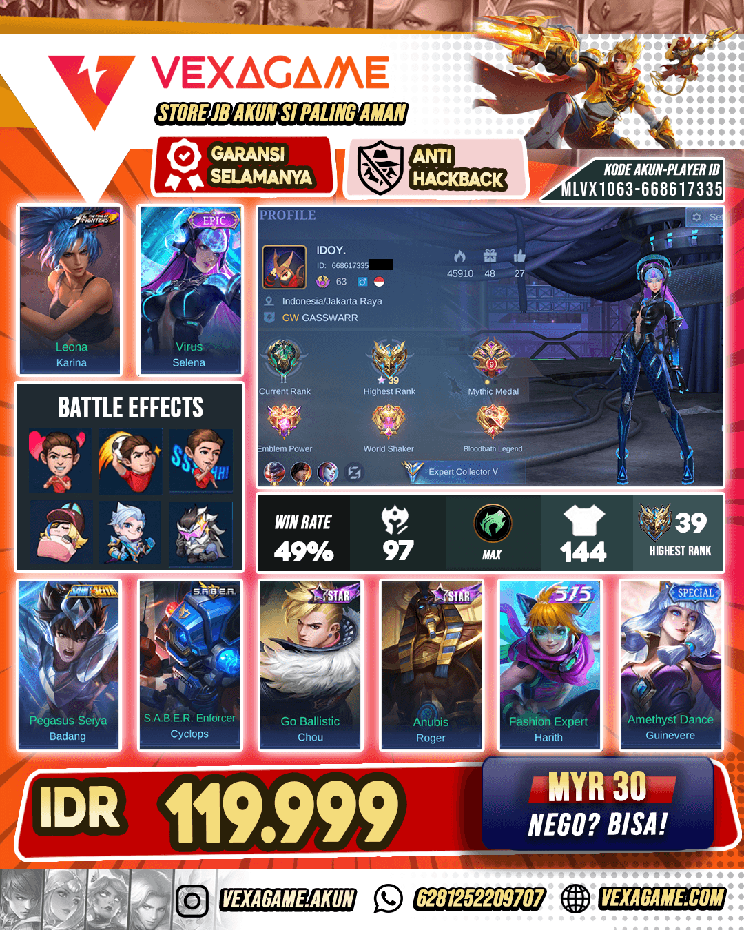 Selena Epic Murah