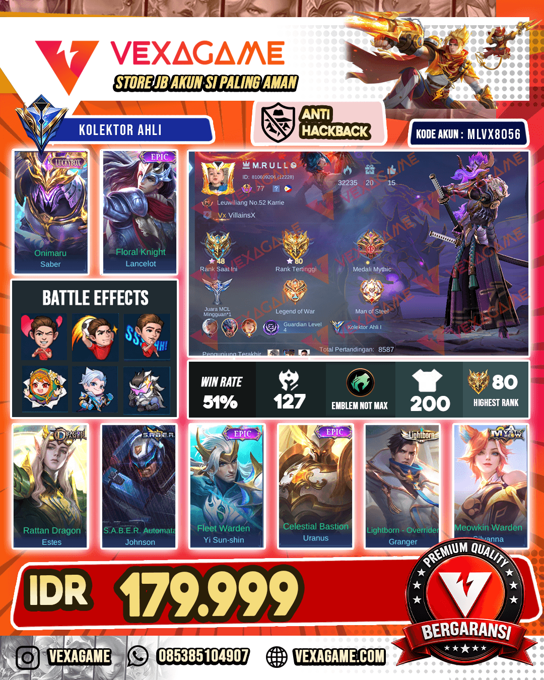 Saber Luckybox X Lancelot Epic