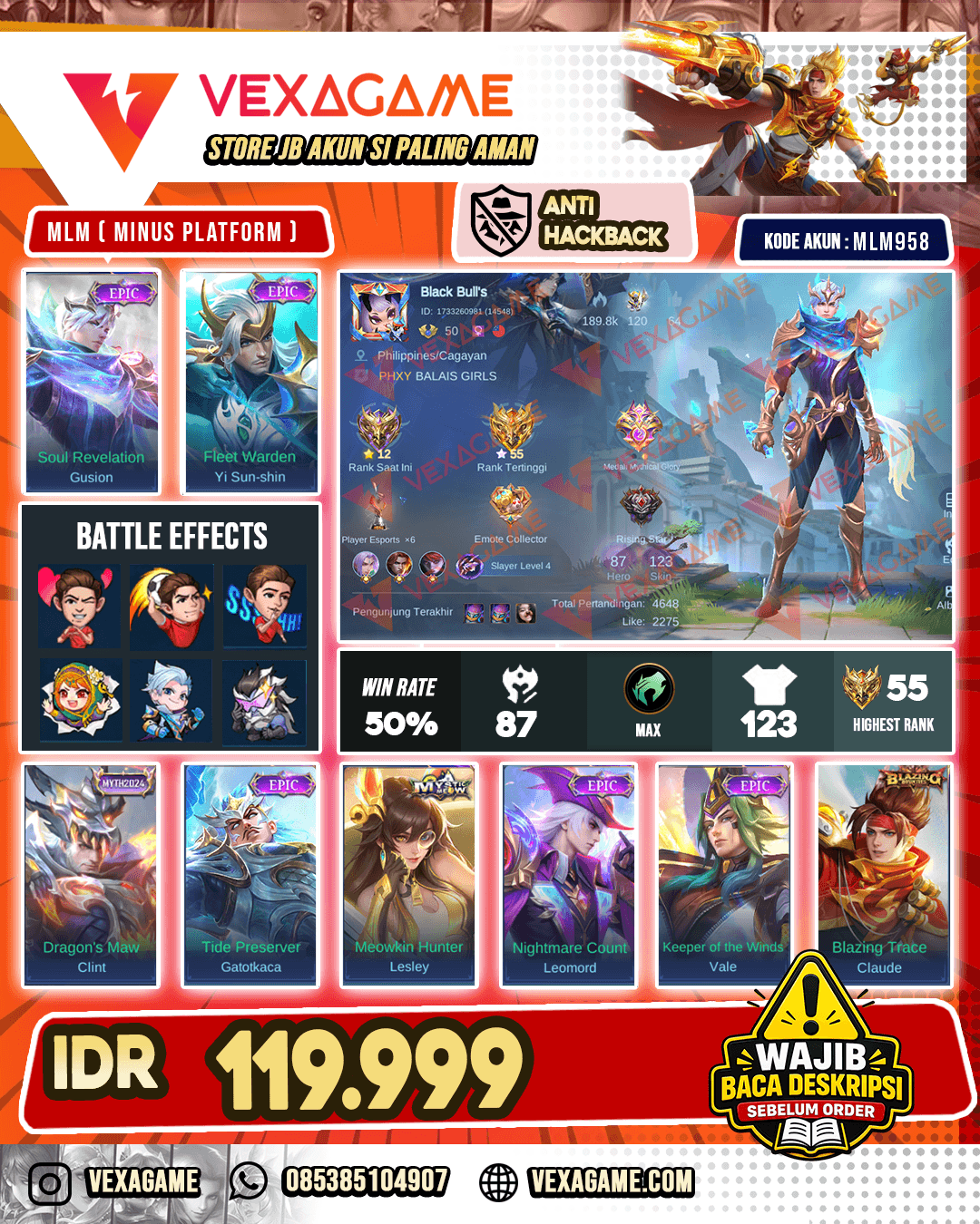 Gusion Epic | Yss Epic