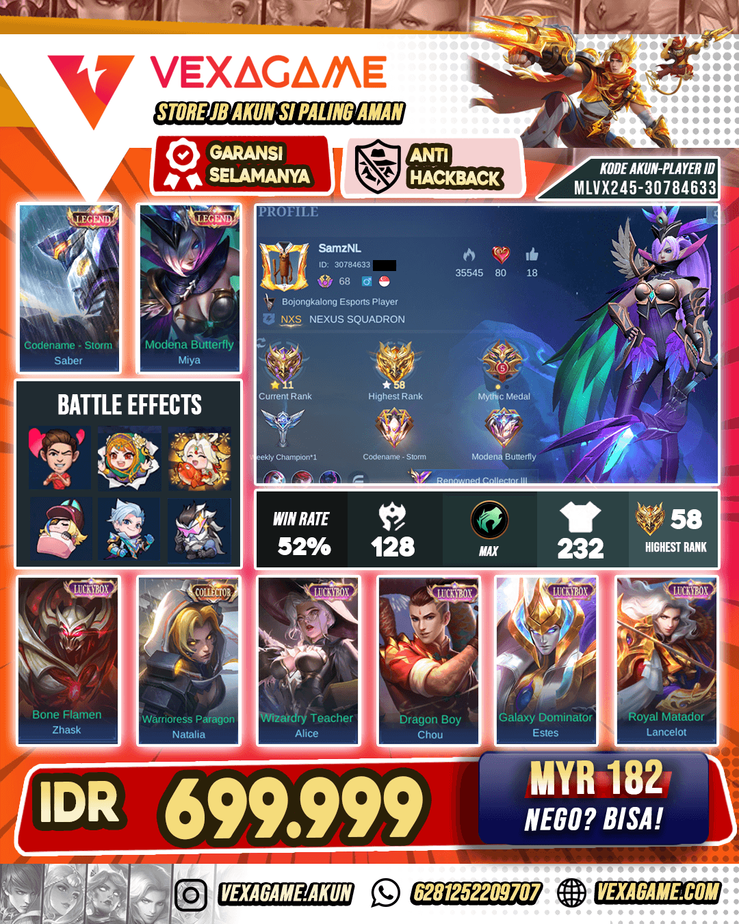 Miya Ft Saber Legend