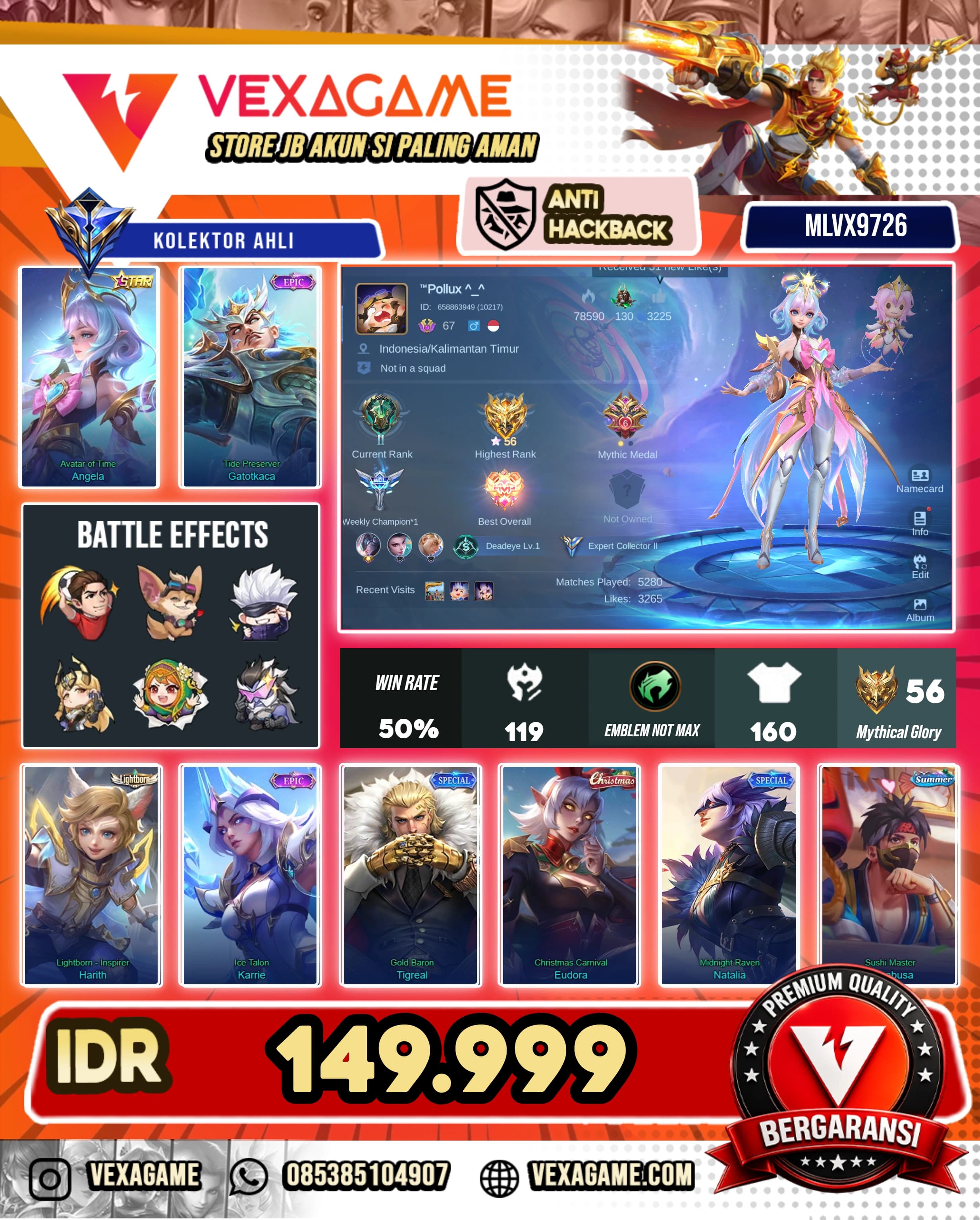 Angela Annual Star | Gatot Kaca Epic