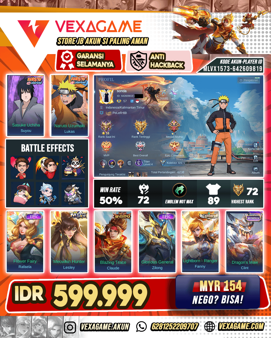 TURUN HARGA !!! EX Global Aldous Lukas Naruto X Suyou Naruto