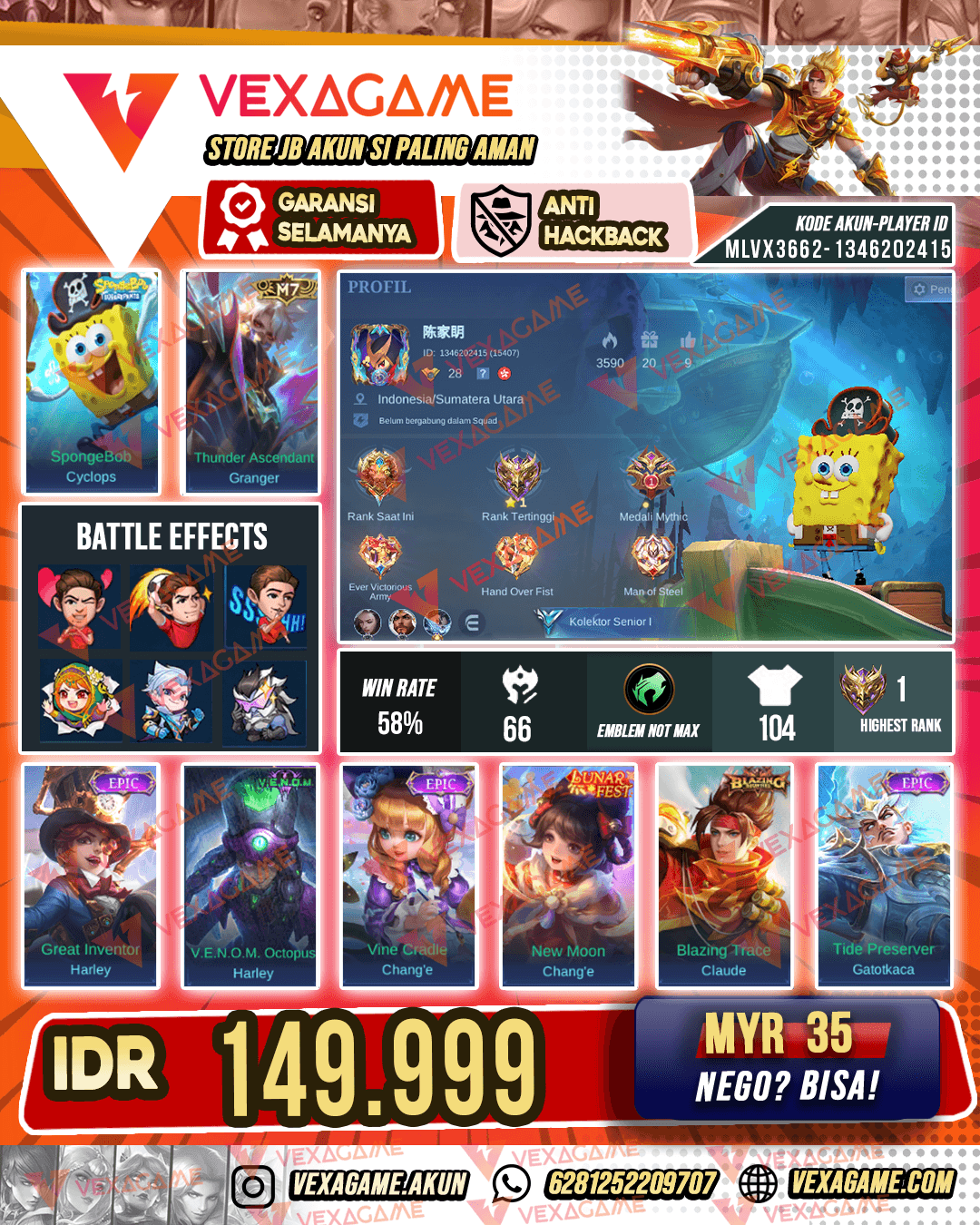 Cyclops Spongebob X Granger M7