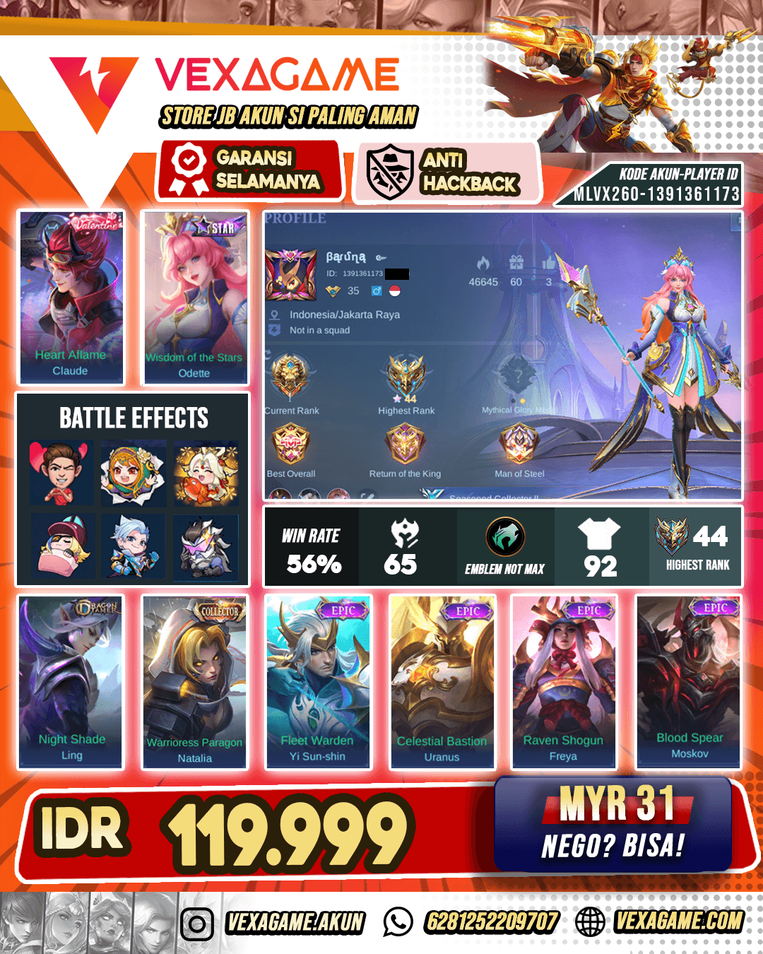 Akun murah