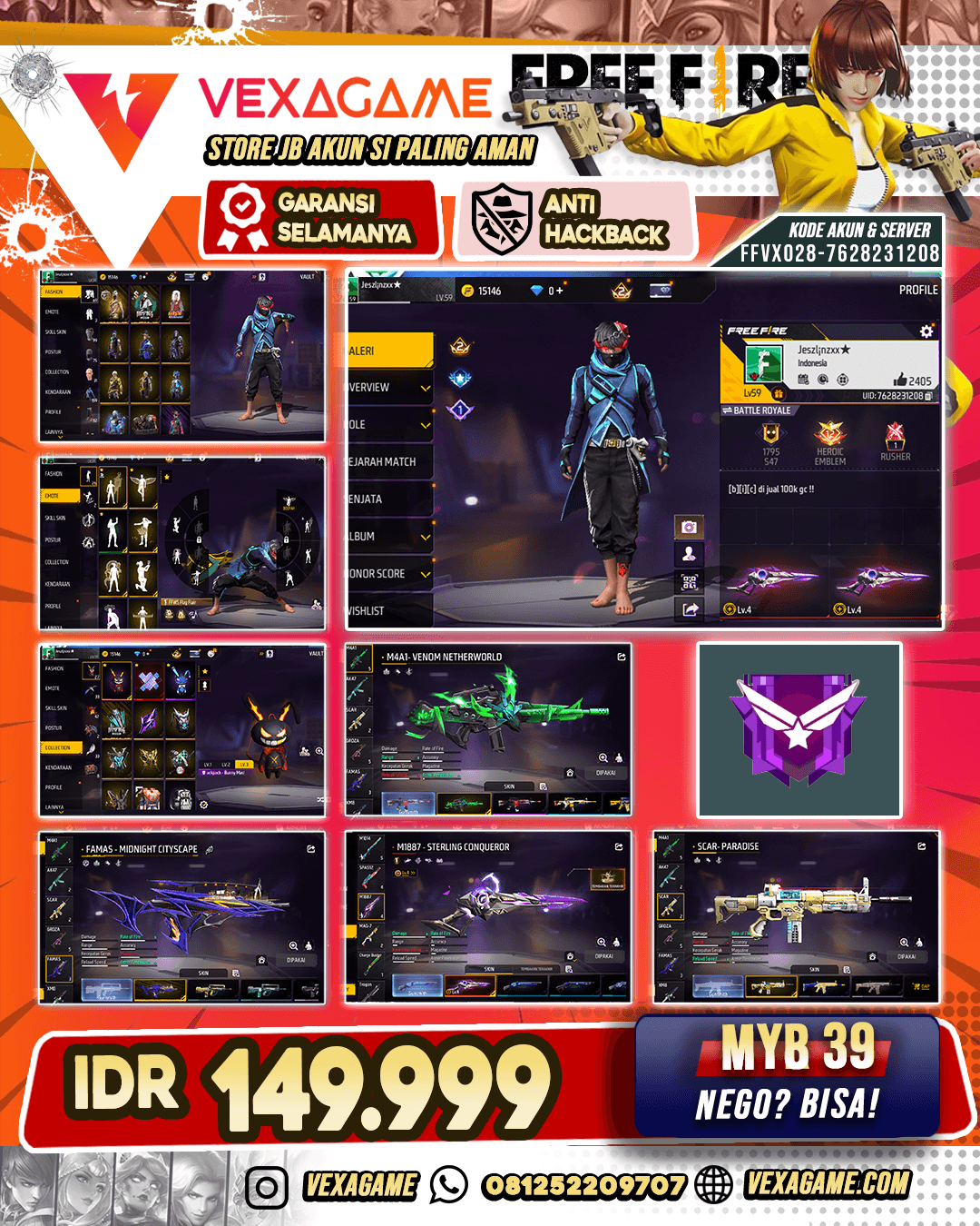 MI887 Sterling Conqueror X M4AI Venom Netherworld