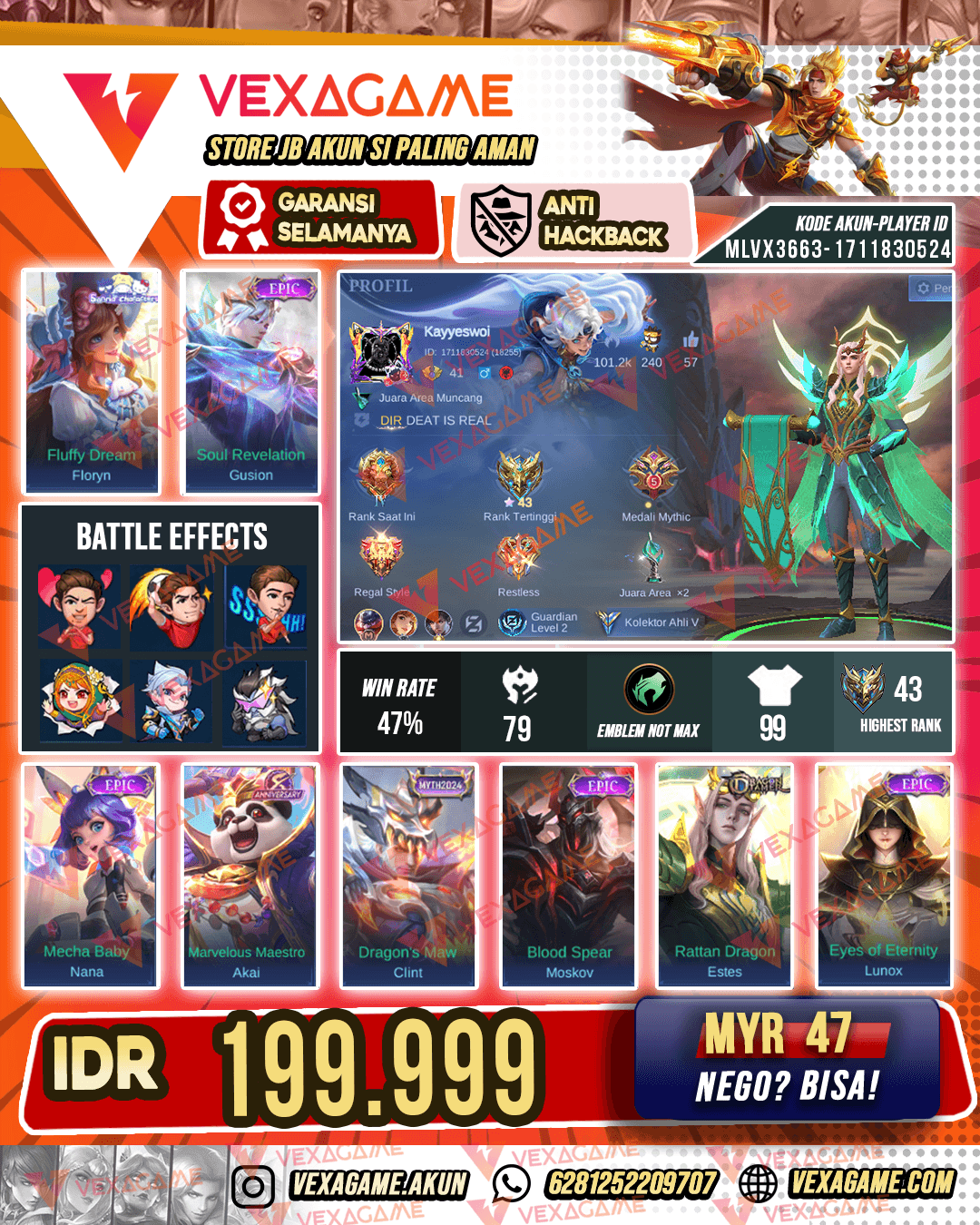 Gusion Epic X Floryn Sanrio