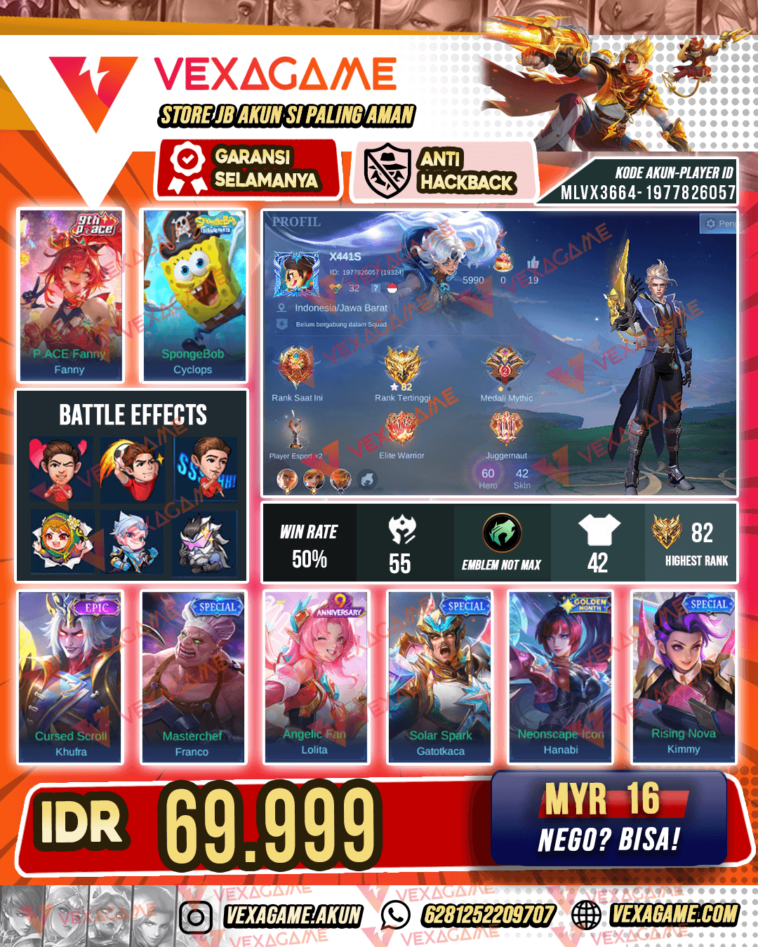 Fanny 9th X Cyclops Spongebob | Ex Glory