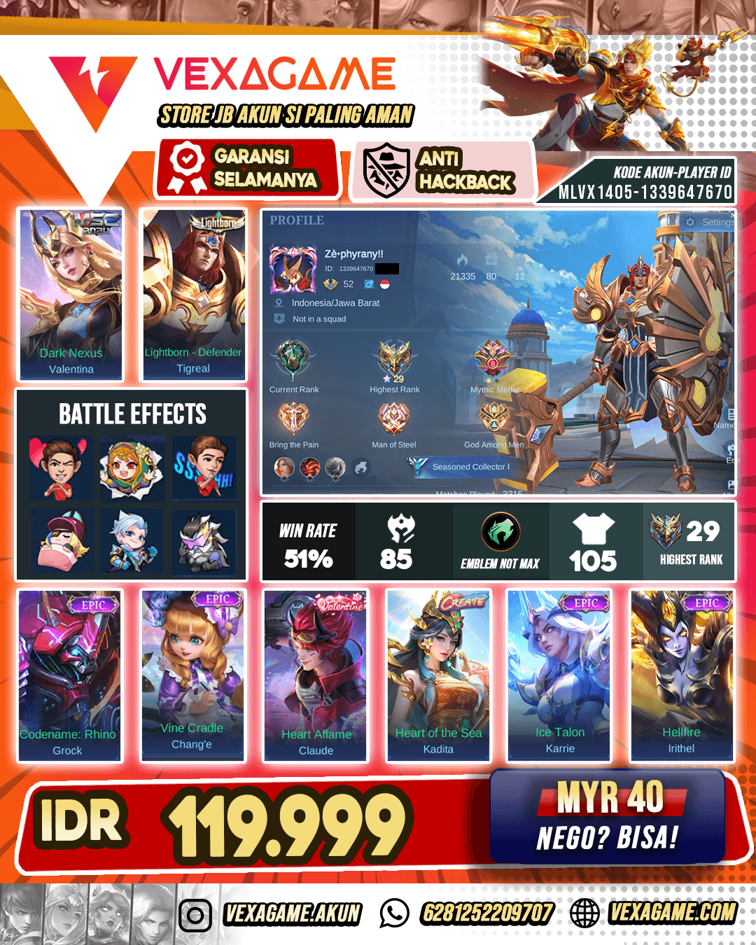 Akun Murah Emblem MAX