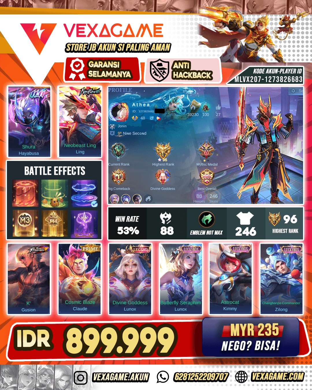 Ling Neobeast | Akun Jungler