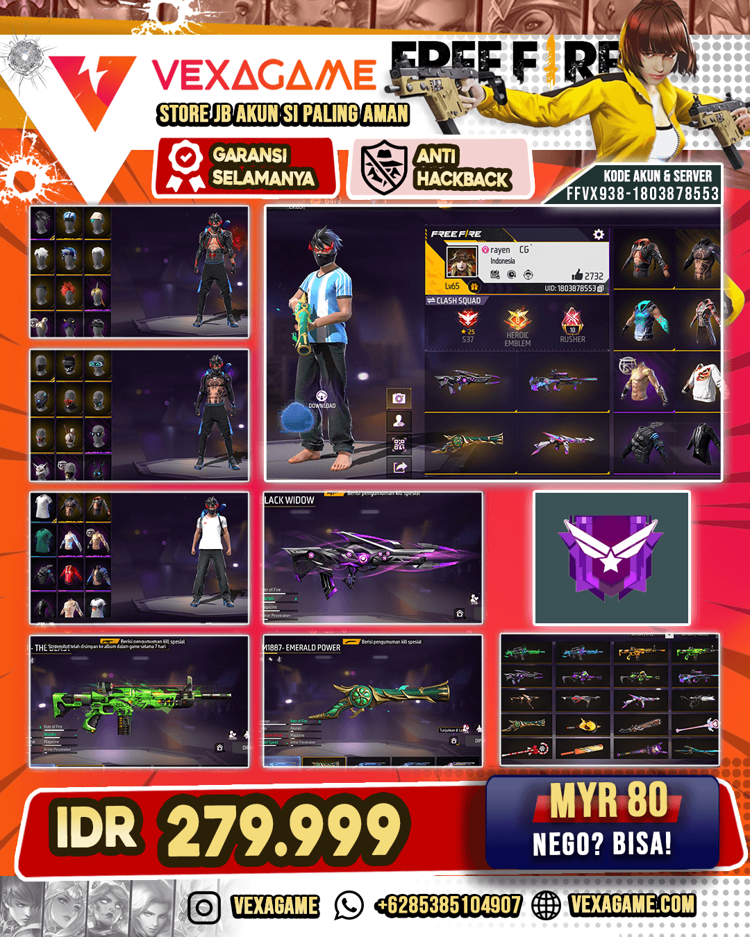 SG 4 RASA | AUG CYBER BOUNTY HUNTER  |  VAULT 400++