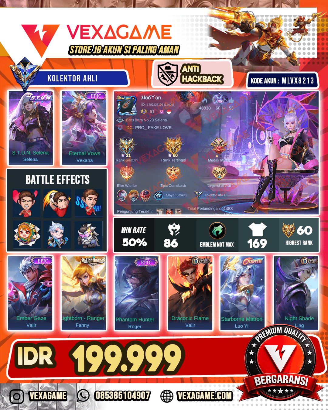 Selena STUN X Vexana Epic