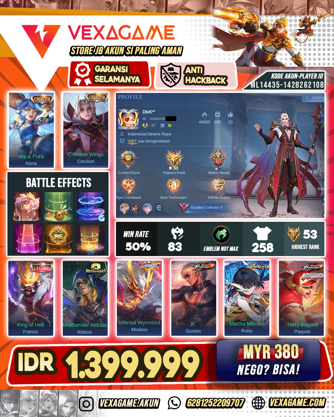 Cecilion CC | Aldous Mist Bender | Paquito KOF