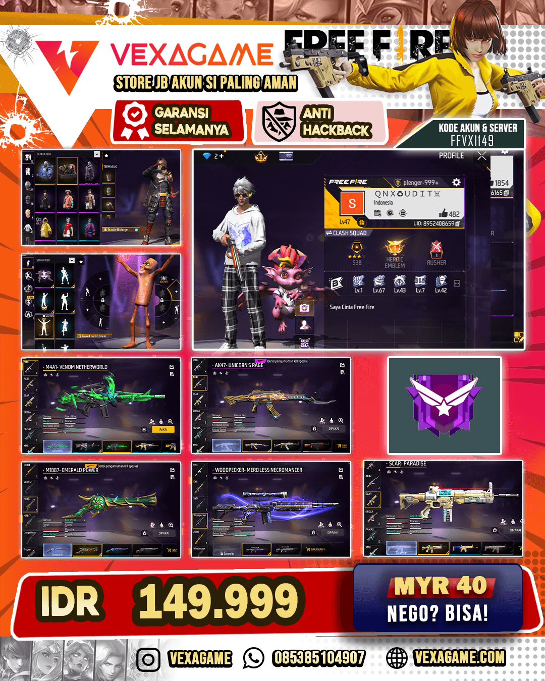 SG TROMPET | M4A1 INCUBATOR | WOODPEAKER MERCILESS | BUNDLE TUNG TUNG SAHUR | VAULT OTW 50