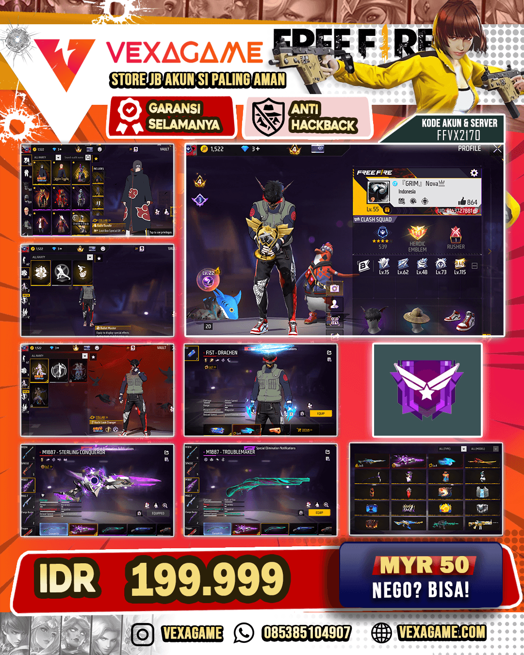 Bundle Itachi | Bundle Yuji | Celana Angel | Look Changer ON | 3 EVO | 1 MAX | 1 OTW MAX