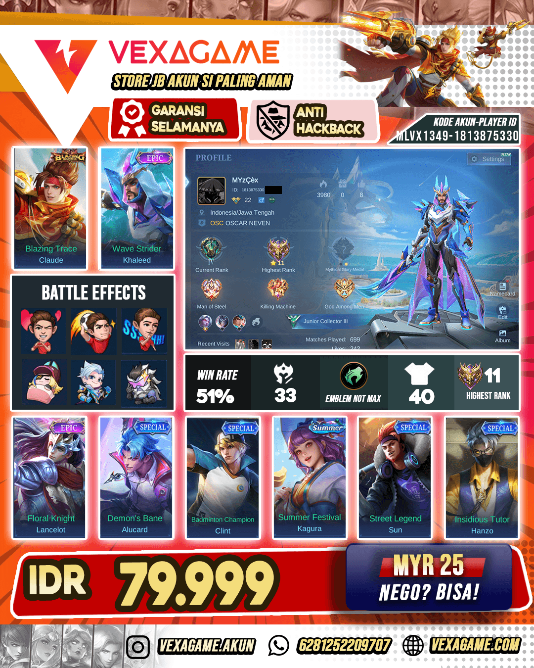 Khaleed Epic Akun Paket Hemat