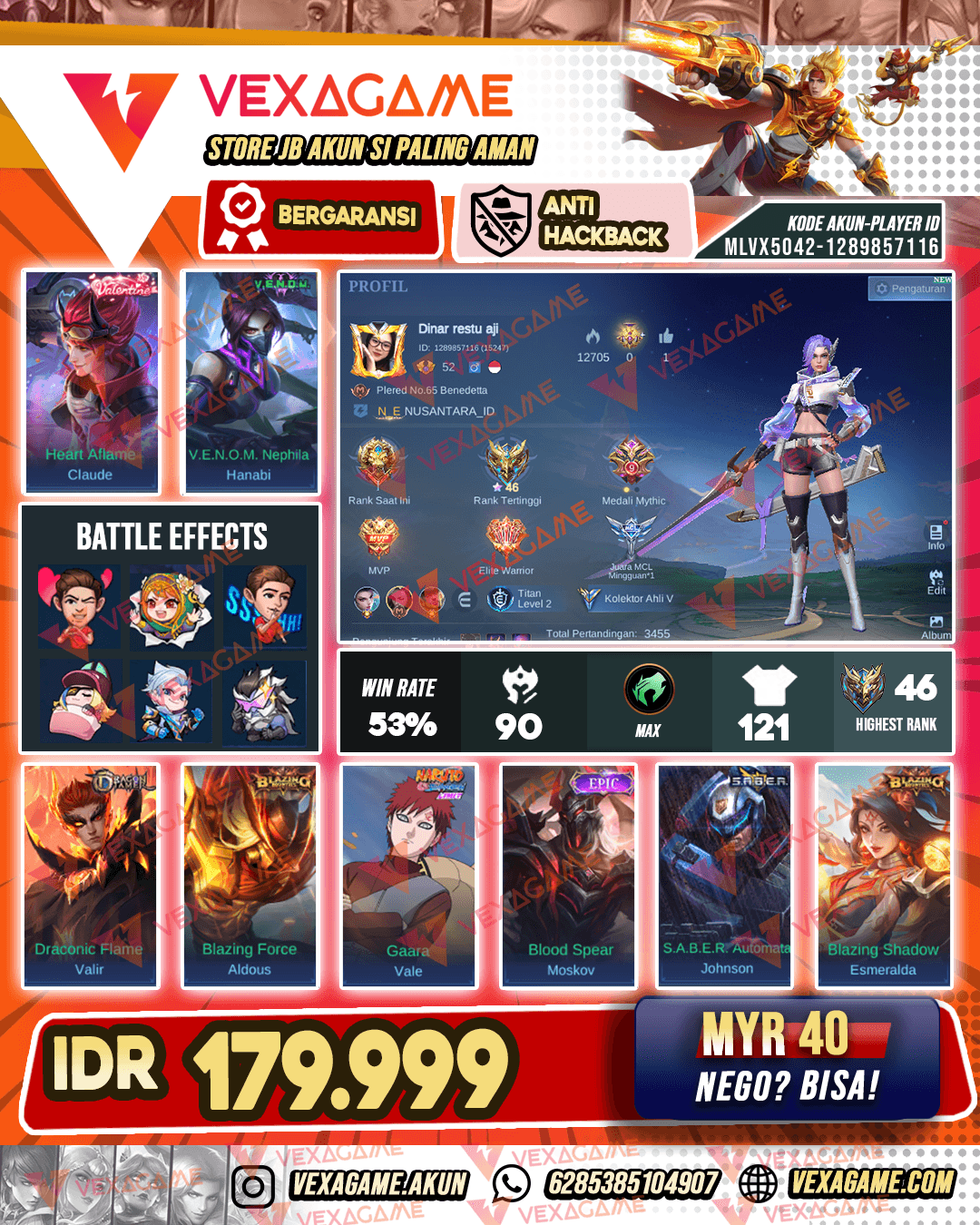 Benedetta MPL | Claude Valentine | Emblem MAX