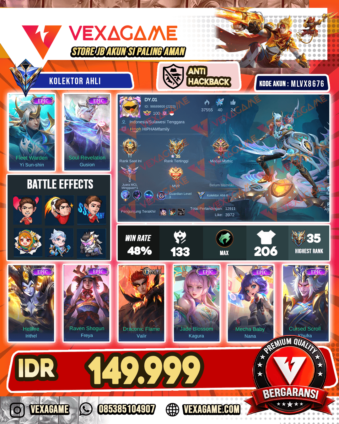Yss Epic | Gusion Epic
