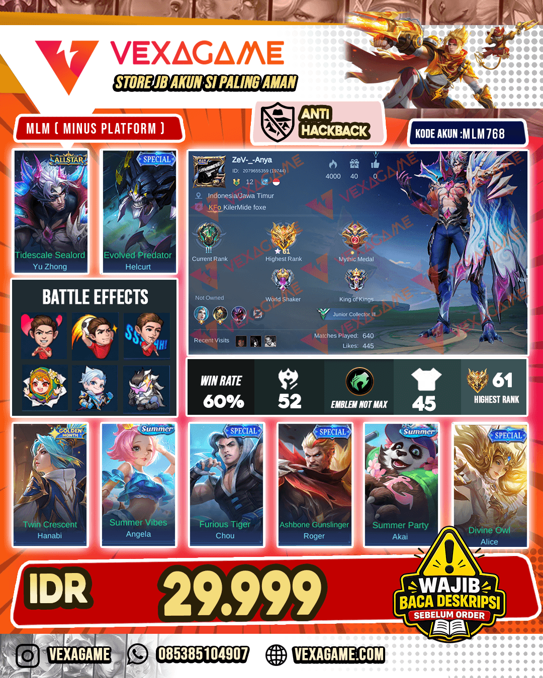 Yu Zhong All Star Ex Glory