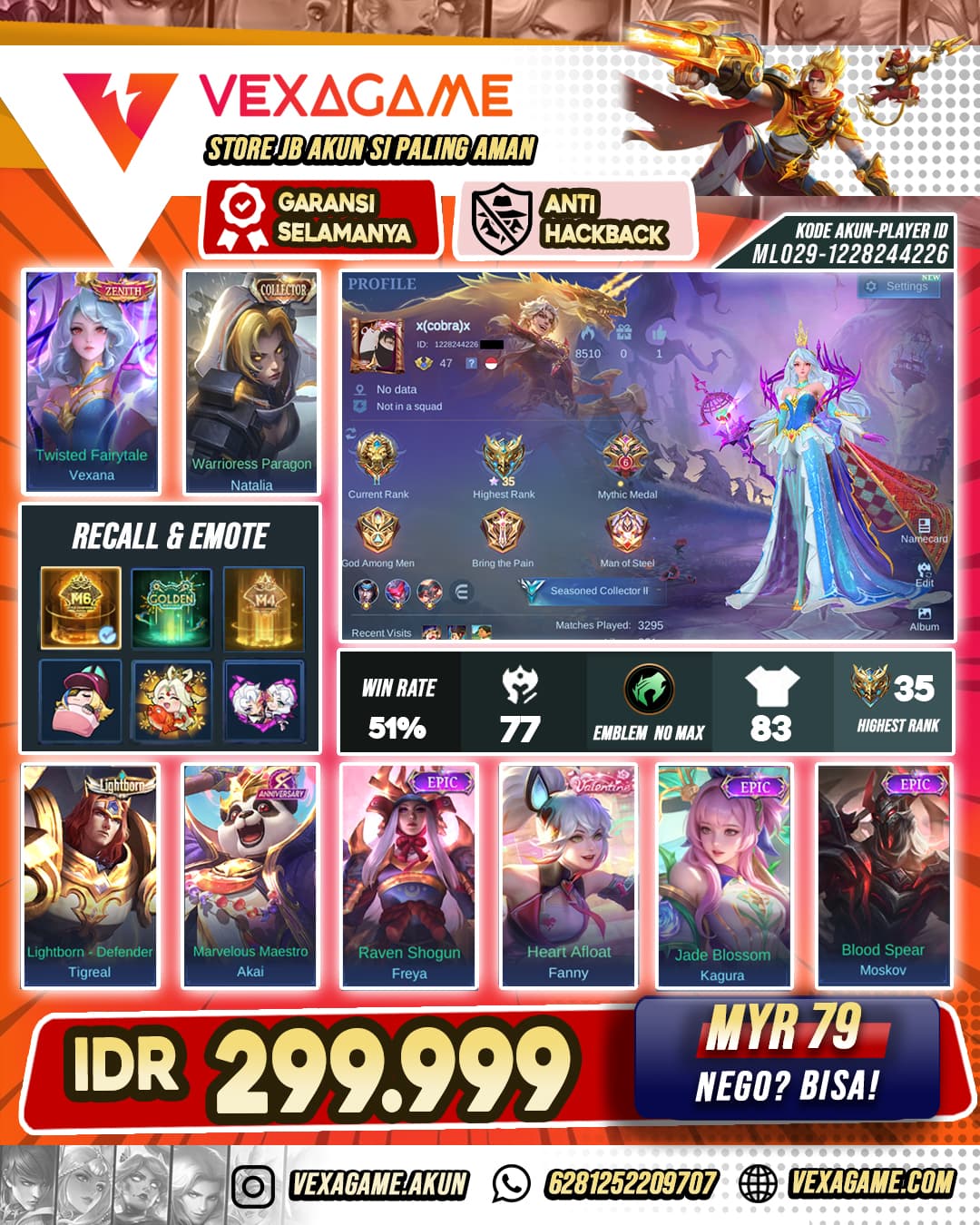 Vexana Zenith Polosan Murah