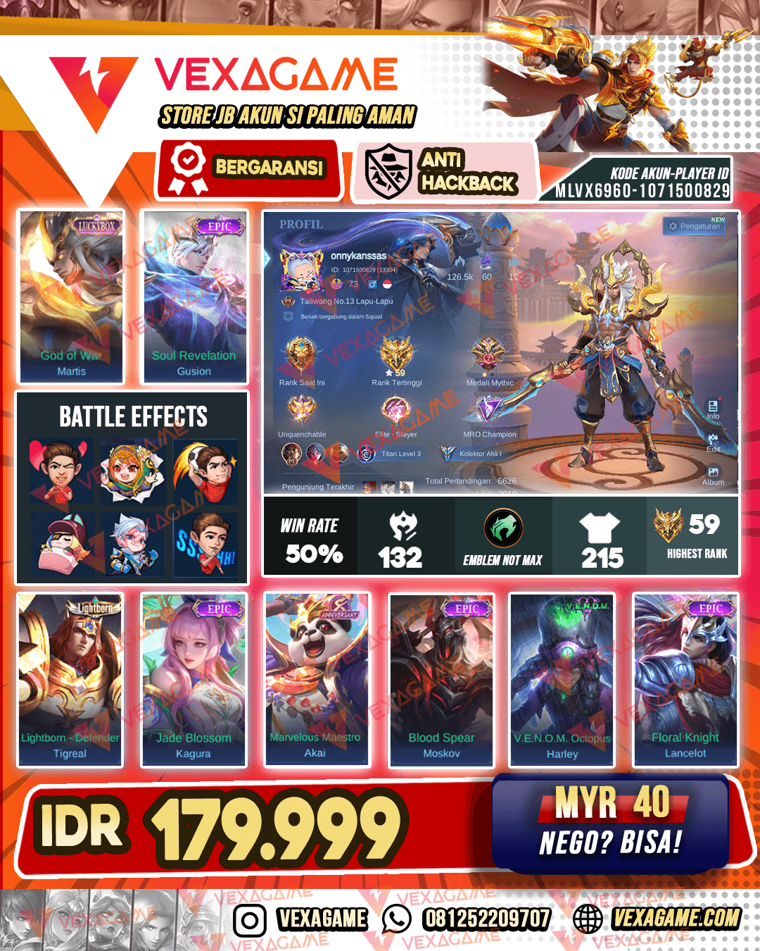 Martis Luckybox | Gusion Epic