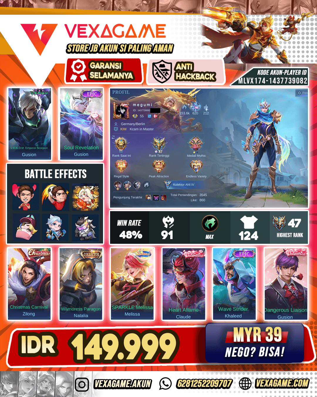 Gusion Soul Revelation Murah