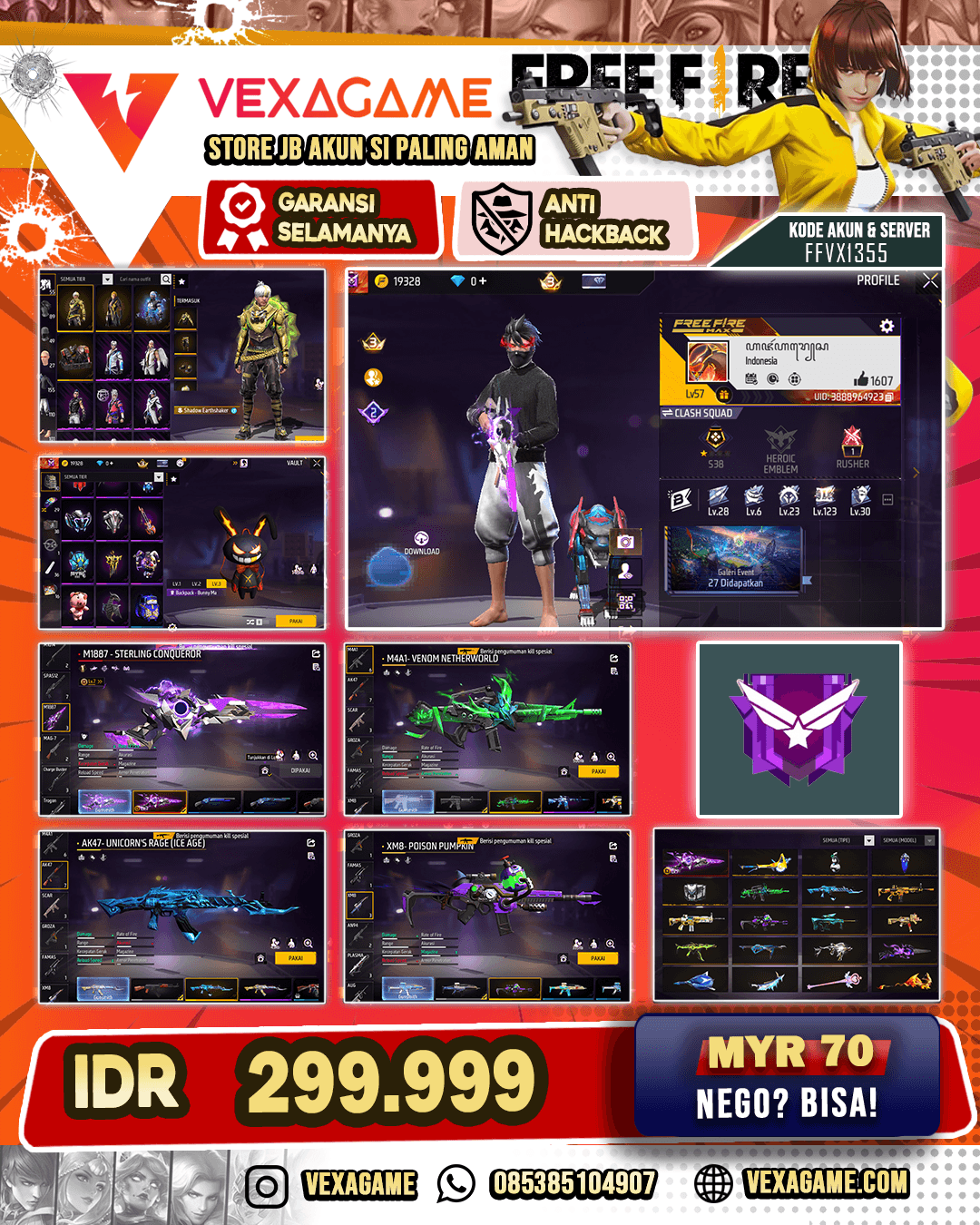 EVO SG MAX x DUO BIRU | VAULT 150+
