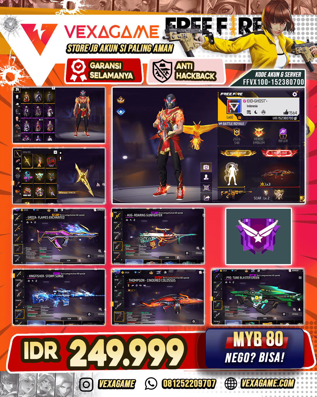 AKUN OLD 7th | Vault 233 | Thompson EVO Lv 3 (PENGGANTI AKUN HB)