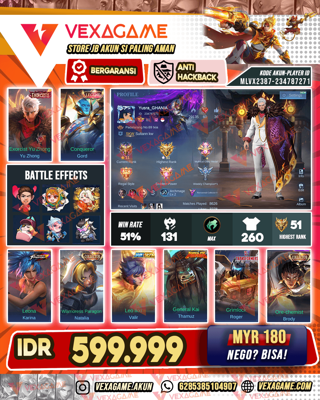 Gord Legend | Yu ZHong Exorcist | Brody CC | Valir Saint Saiya GOLD