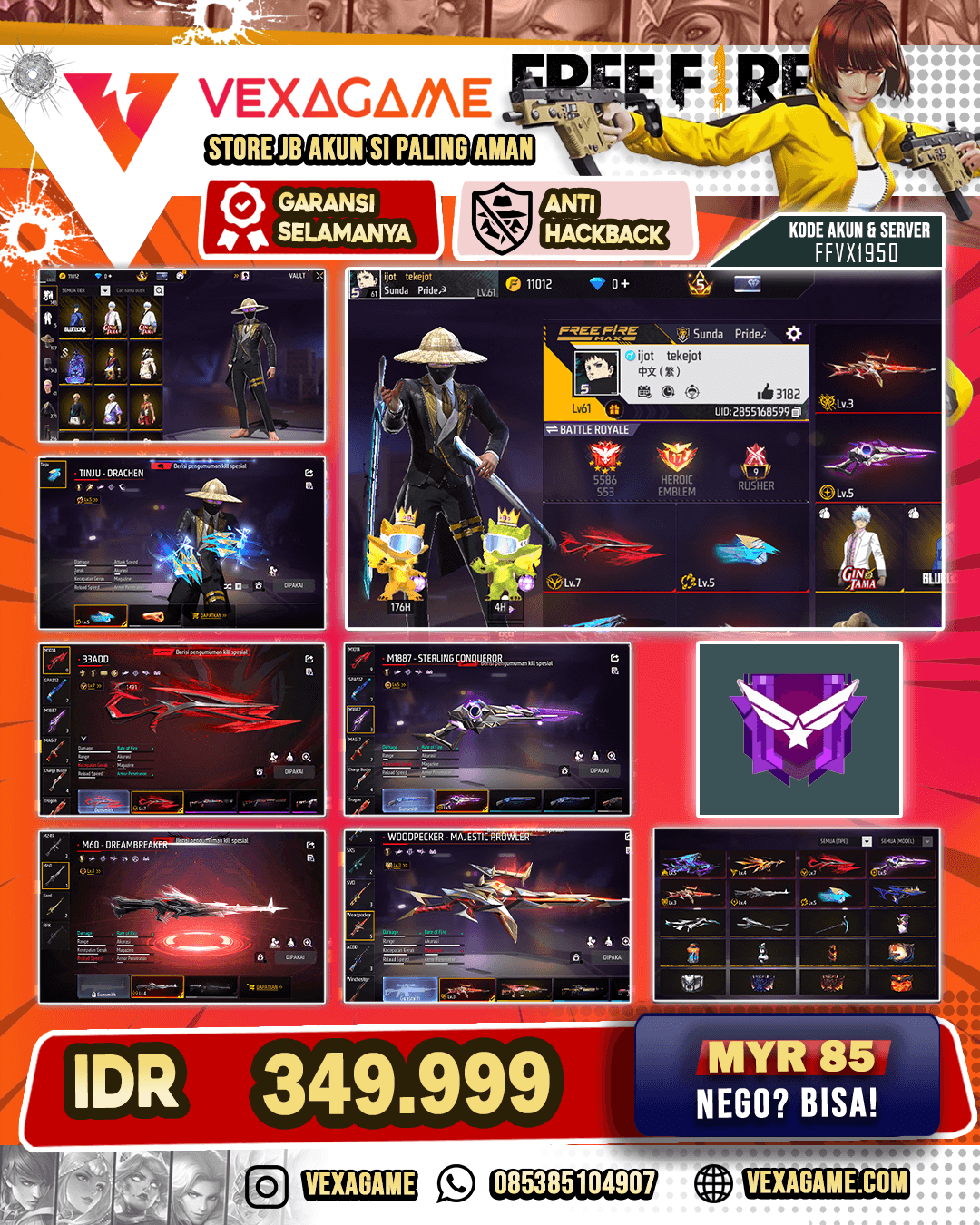7 EVO 3 Gemuk | Tinju MAX |  SG 3 Rasa | Bundle Bluelock | 2 Bundle Gin Tama | Bundle Void | Celana Angel | Topi Jerami | 3 Rambut Kakashi | Vault 250+