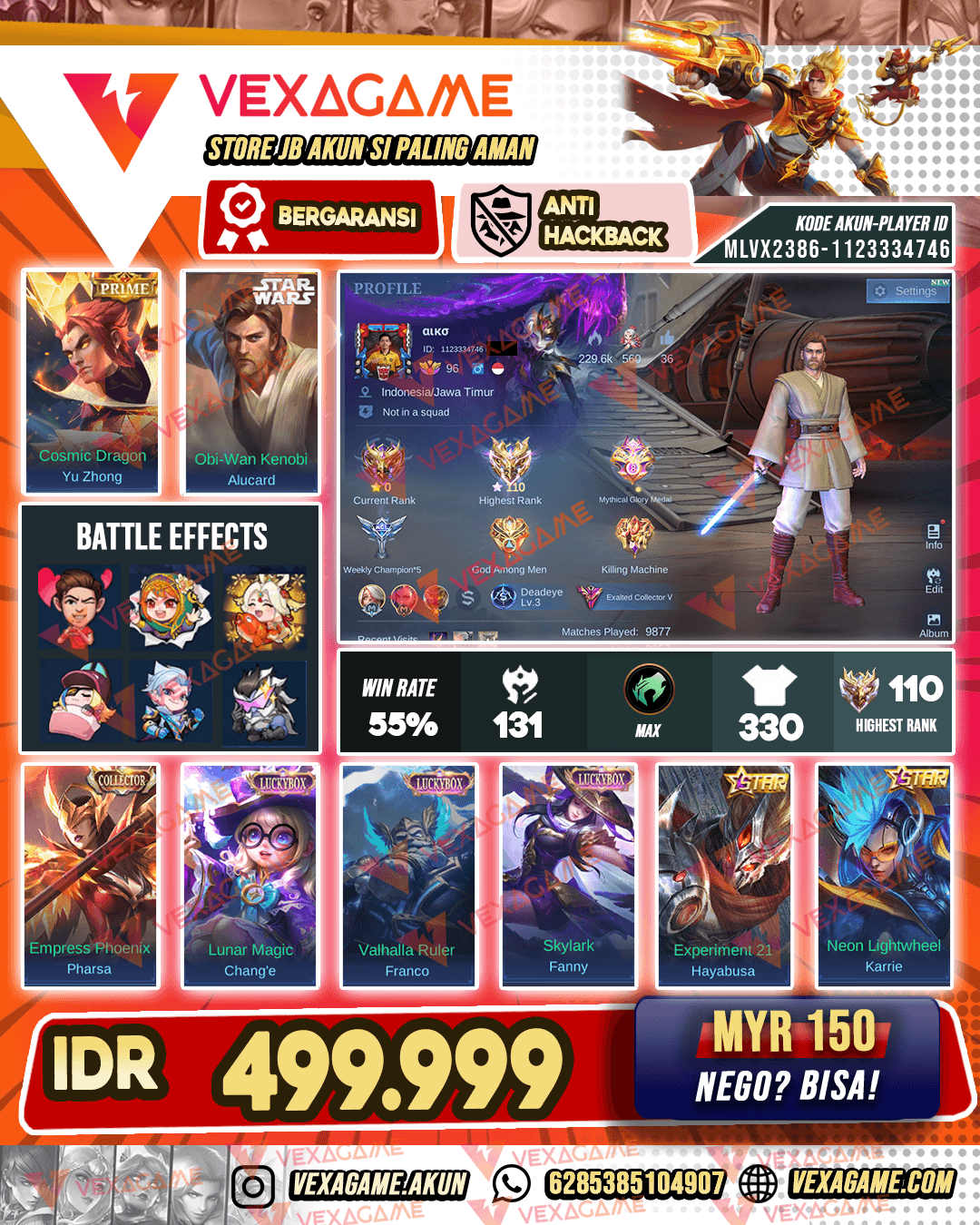 Alucard Starwars | pArsha CC | Kolektor Terhormat Murah