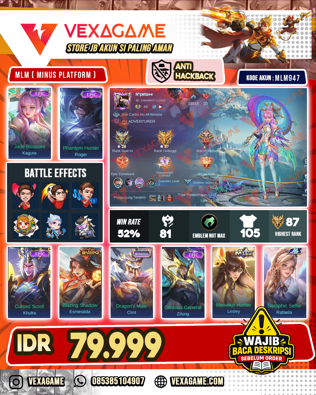 Kagura Epic X Roger Epic | USER SEMPET MAINKAN