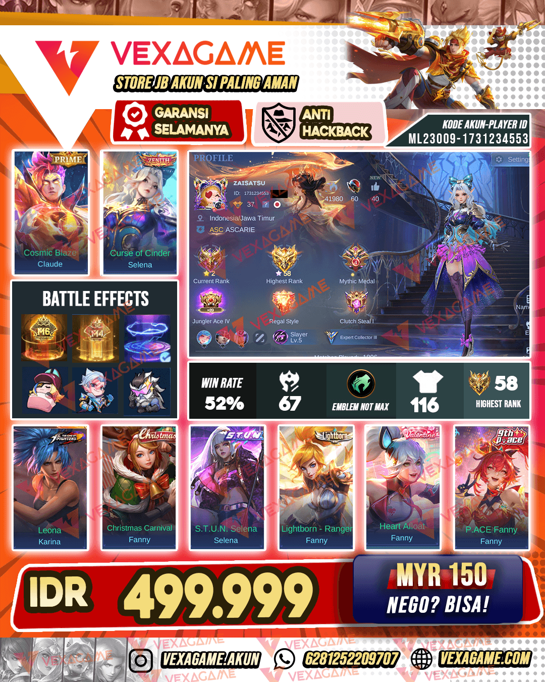 Selena Zenith X STUN | Recall Tas - Tas