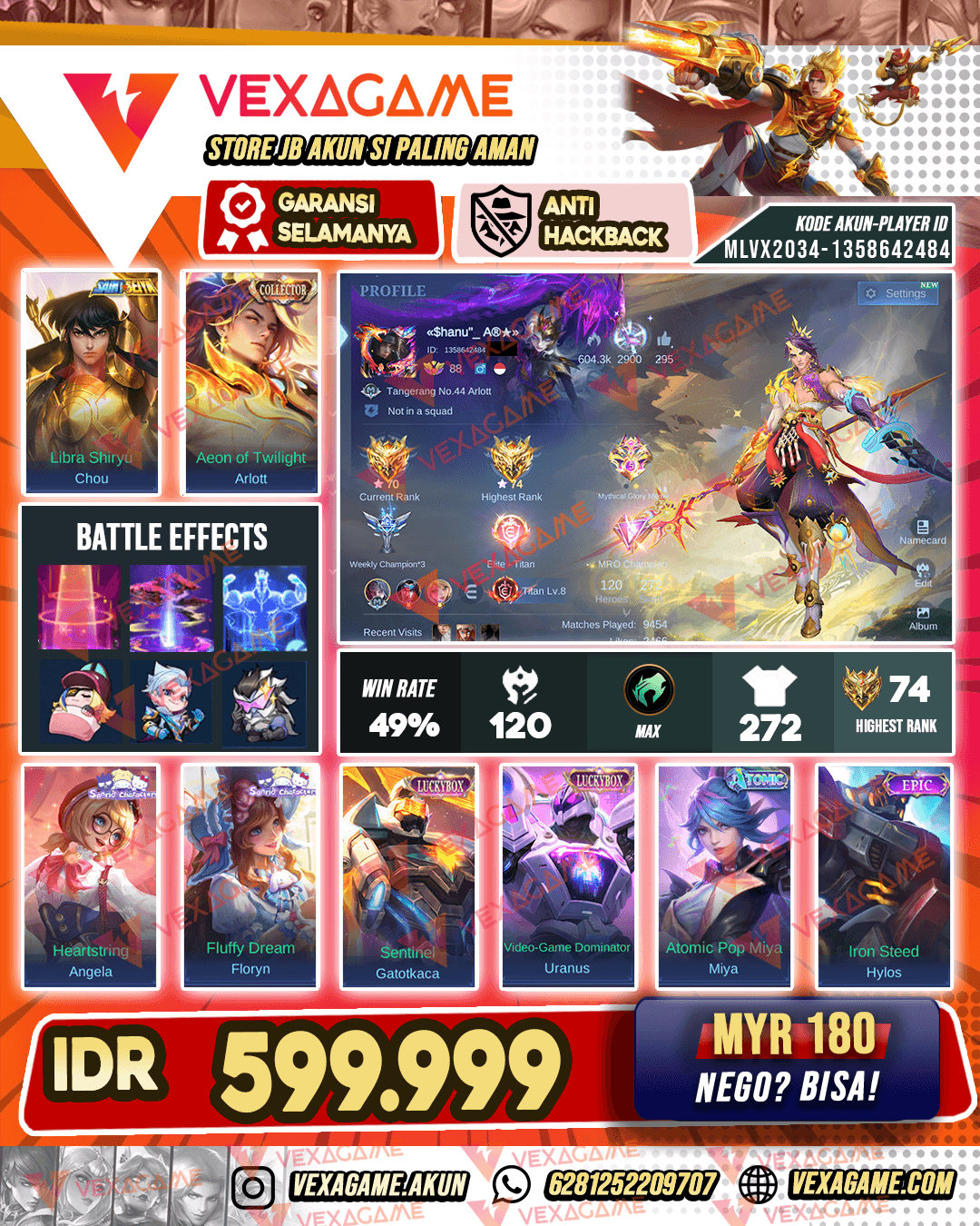 Arlot Collector | Angela Sanrio | Chou Saint Seiya Gold