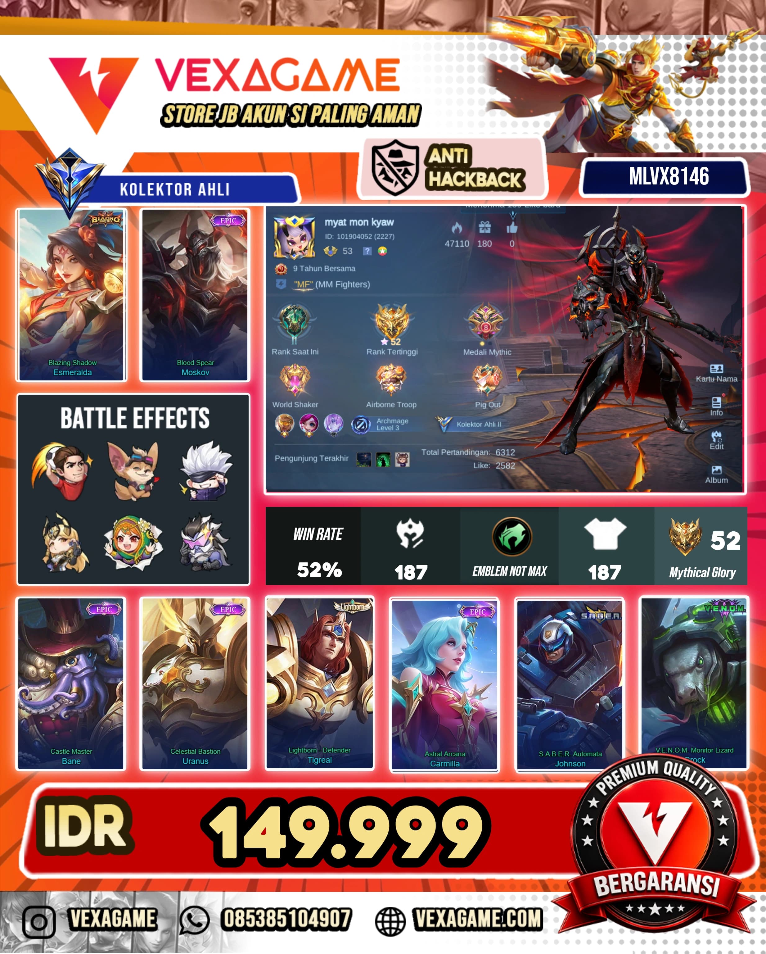 Moskov Epic X Esmeralda Blazing