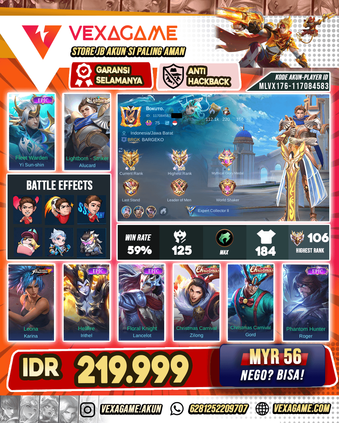 Global alucard | Ex Immortal