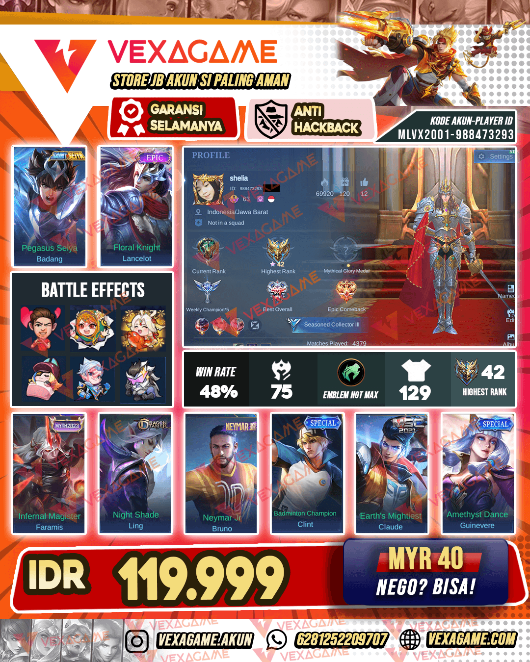 Lancelot Epic Murah