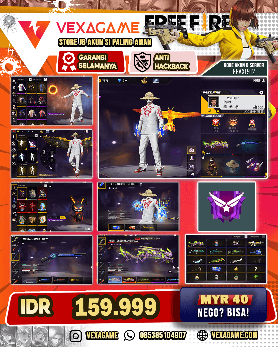 SG EVO OTW MAX | FJ V2 | TOPI JERAMI | VAULT 100+