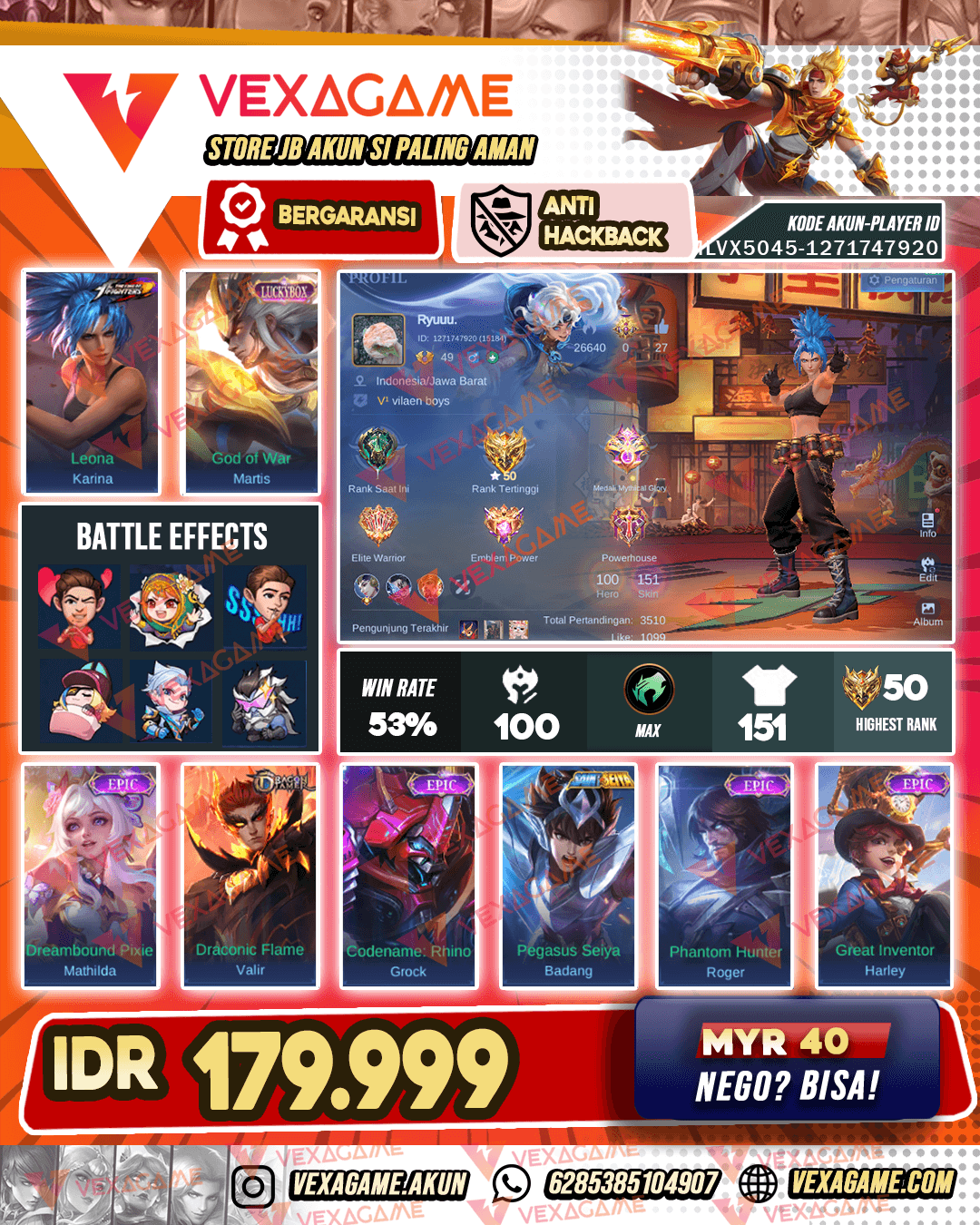 Karina KOF | Martis Luckybox | Emblem MAX