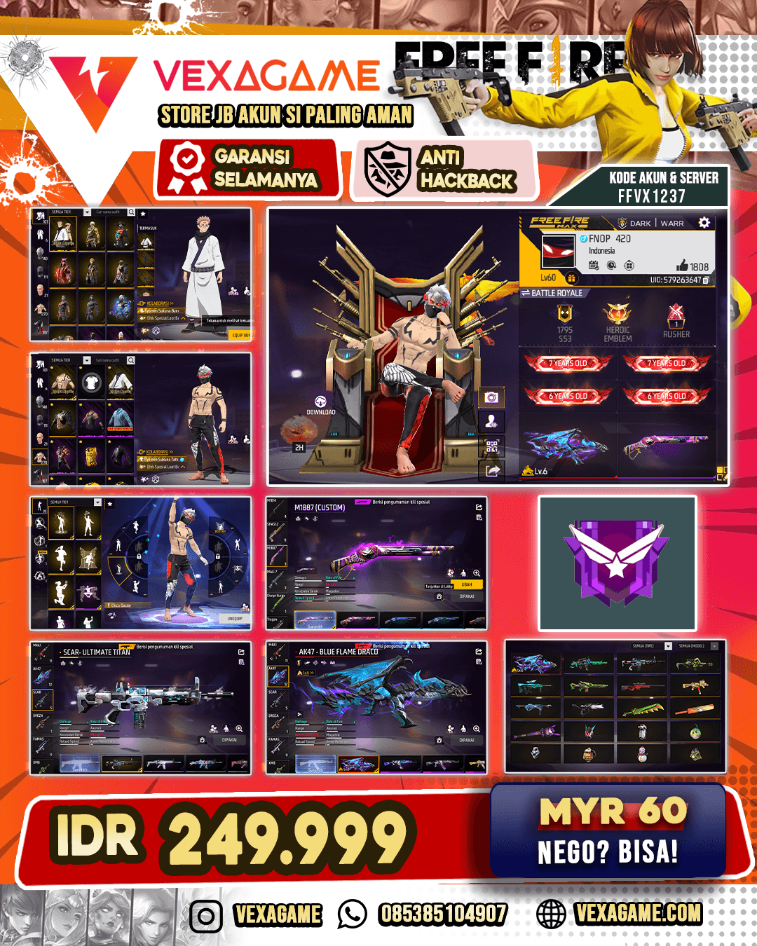 SG Reaper | EVO Aka Draco OTW MAX | Scar Titan | Vault  250++