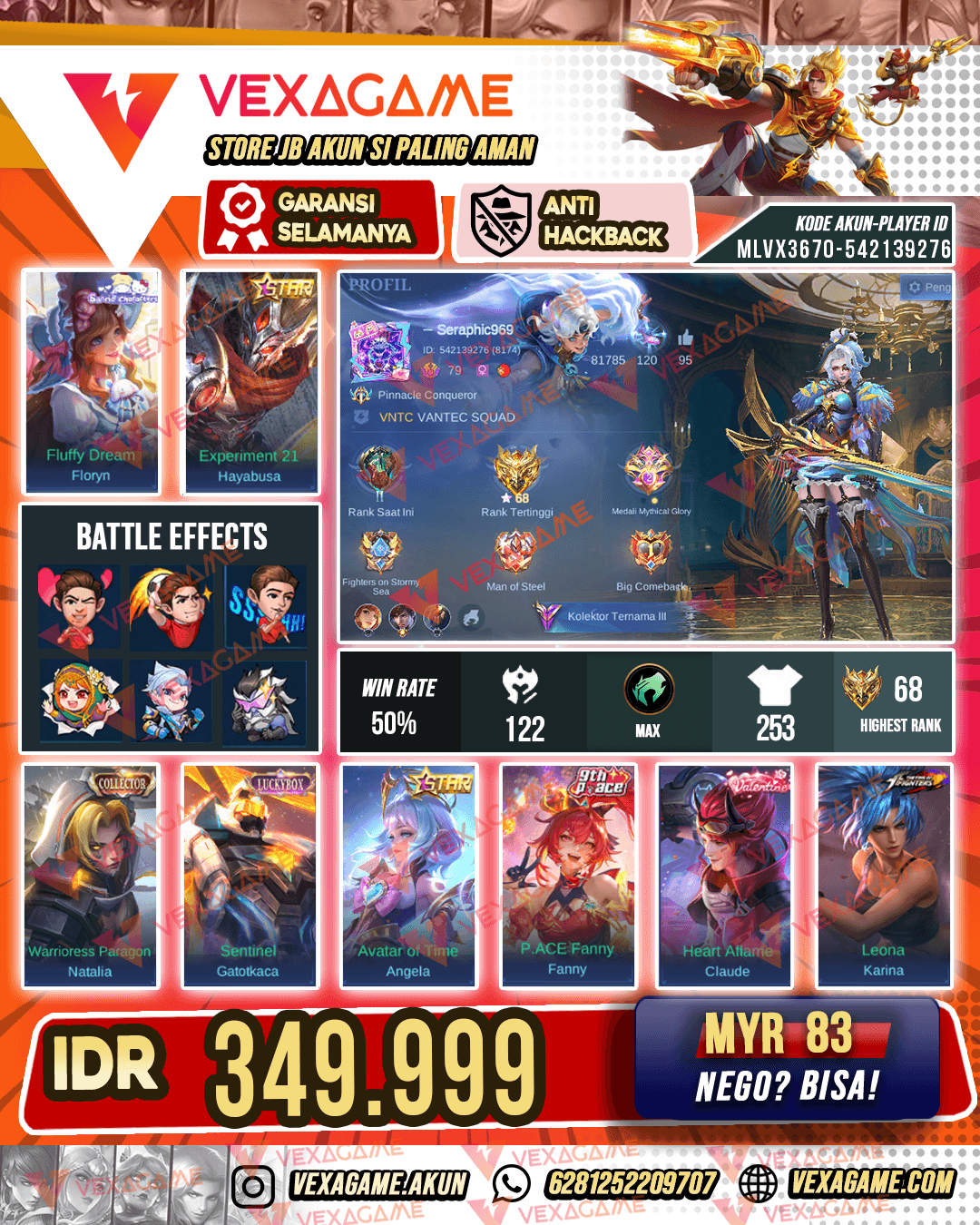 Floryn Sanrio | Hayabusa Annual Star | Angela Annual Star | Uranus Luckybox | Emblem MAX