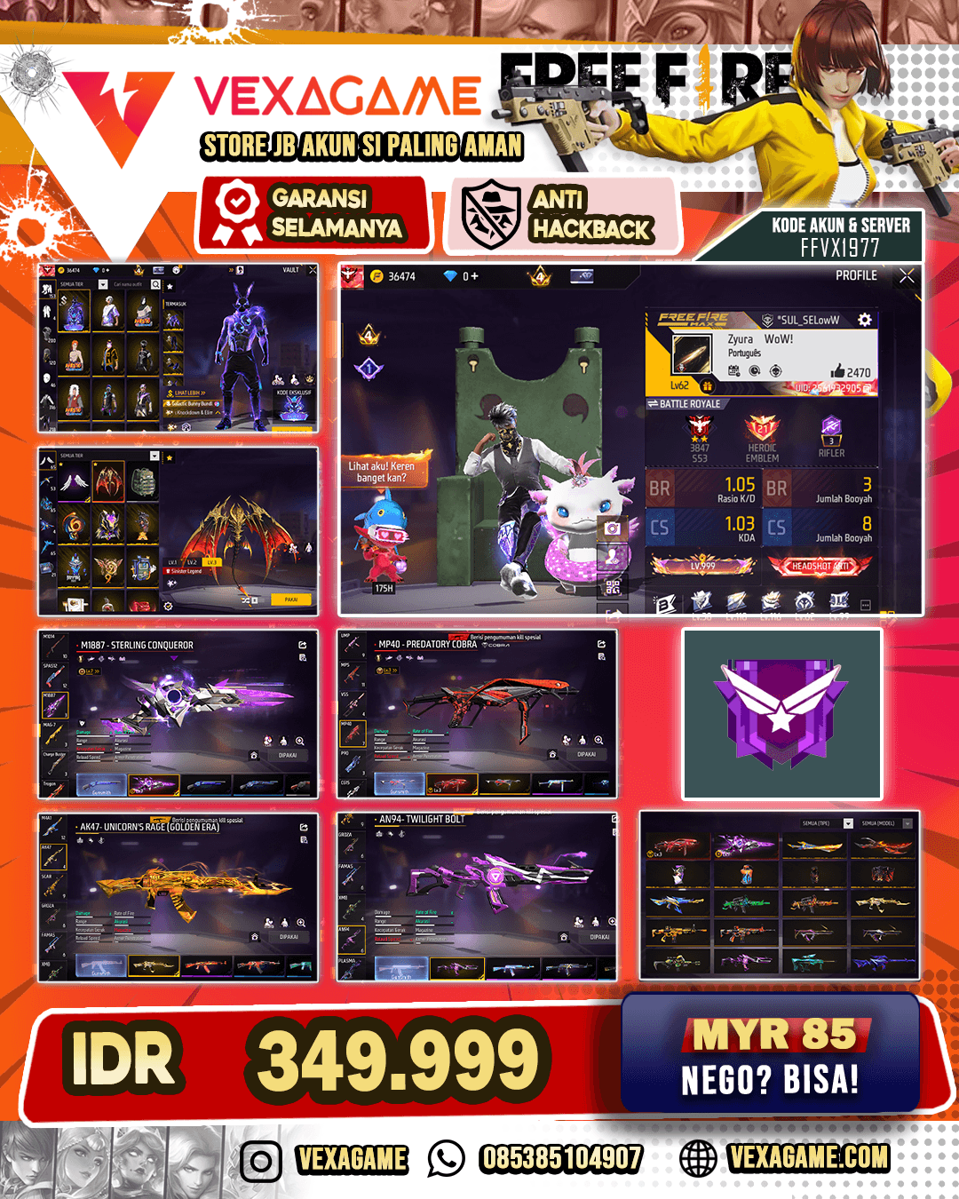 2 EVO 1 MAX | AN94 TWILIGHT BOLD | PAIN BUNDLE | OROCHIMARU BUNDLE | GALACTIC BUNNY BUNDLE | VAULT 300++