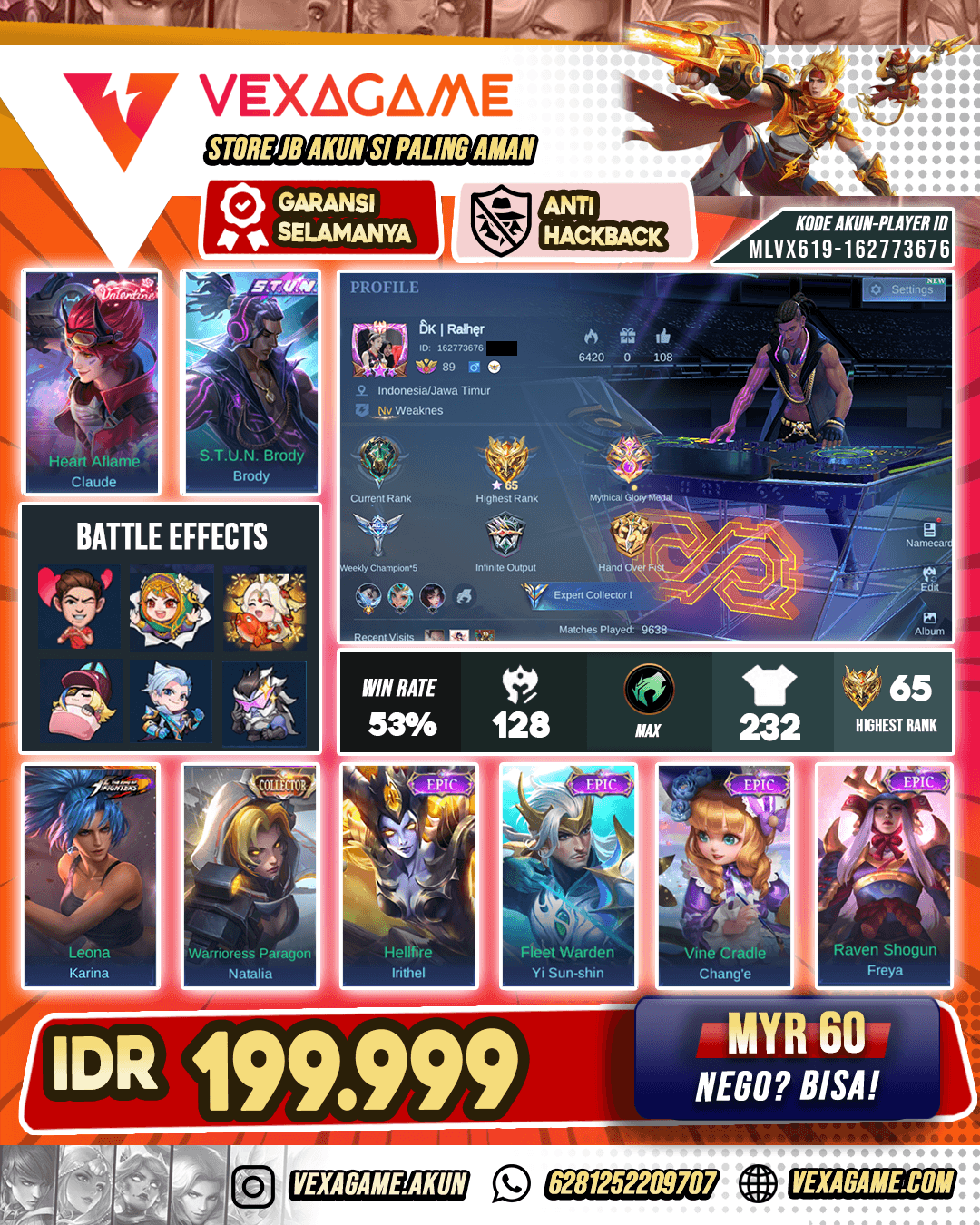 Brody Stun Ex Glory Murah