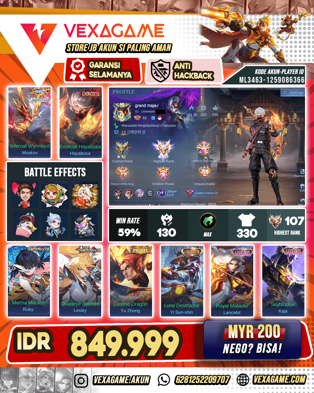 Hayabusa Exorcist | Moskov Allstar | 2 Asphirant | YSS CC