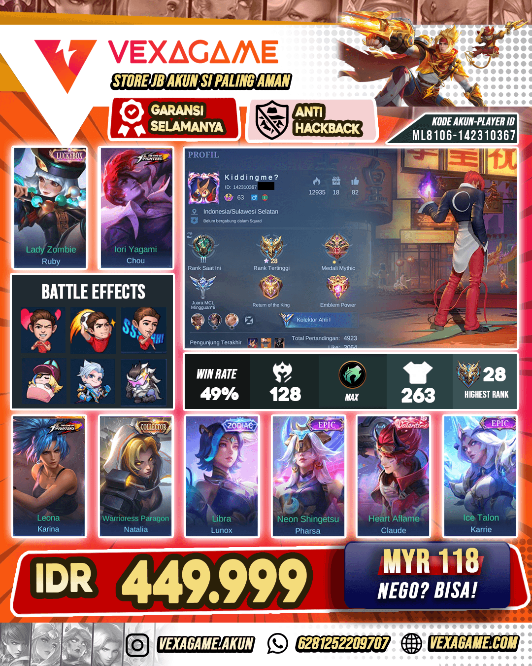 Chou KoF Murah