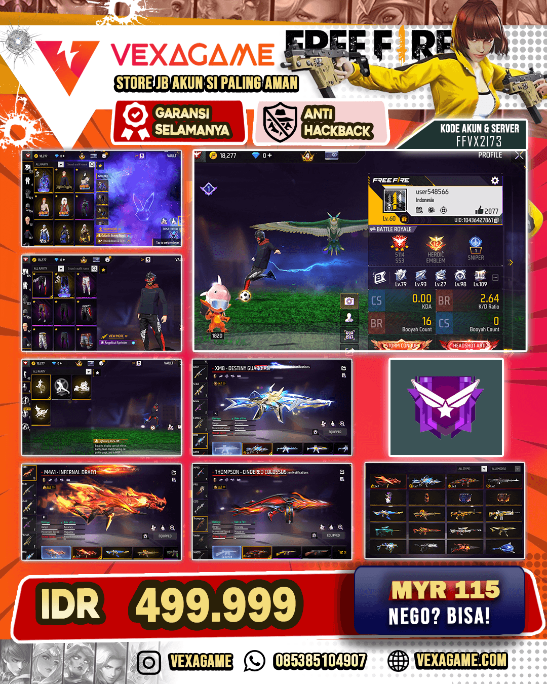 Bundle Galactic Bunny | Celana Angel | 4 EVO MAX 2 | SG Mamba