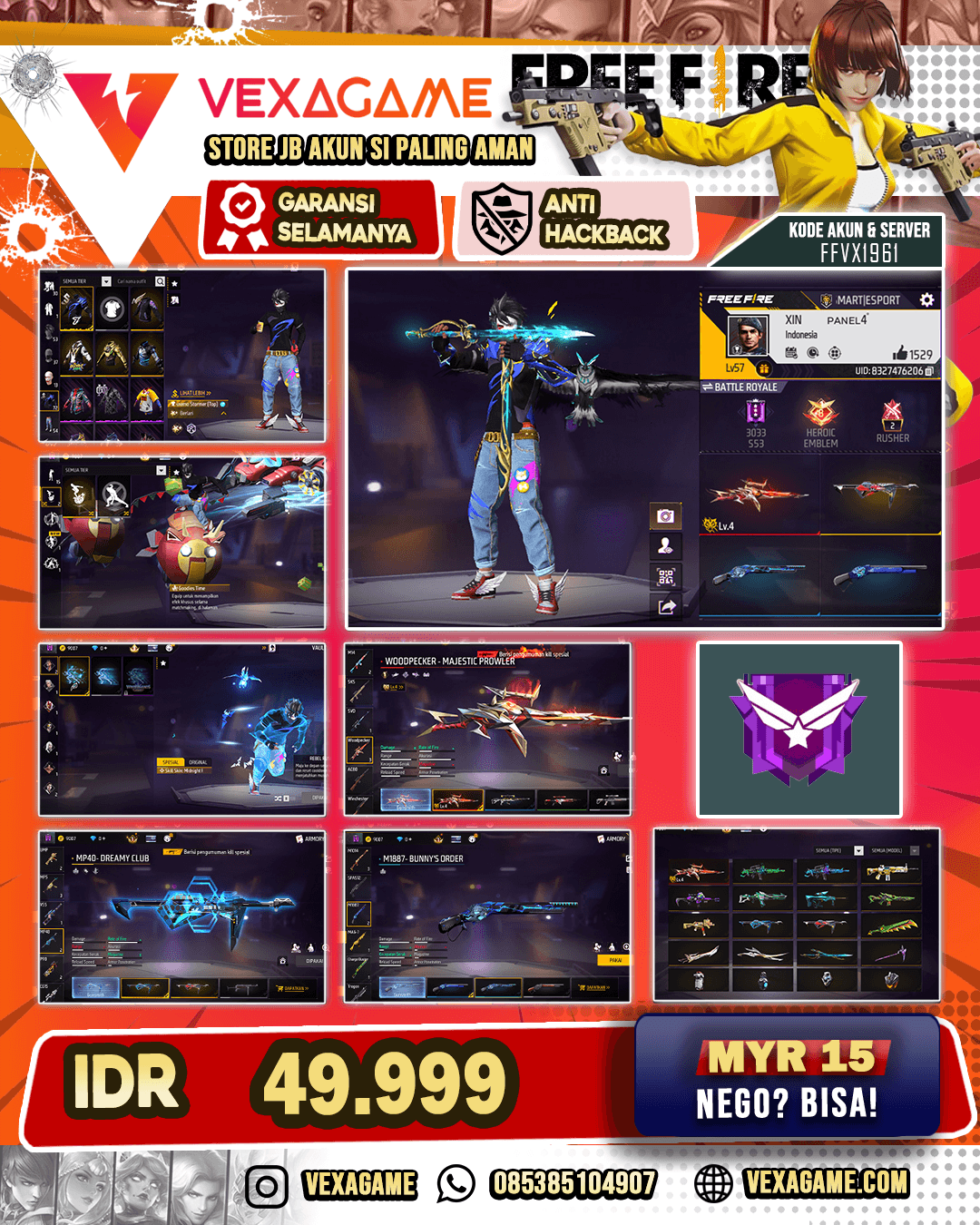 EVO 1 | Sg Duo Biru | Mp40 2 Rasa | Animasi Kedatangan On